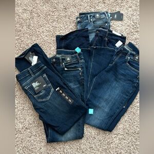 6 pairs NWT Maurice’s women’s bootcut jeans 33 or 14 long
